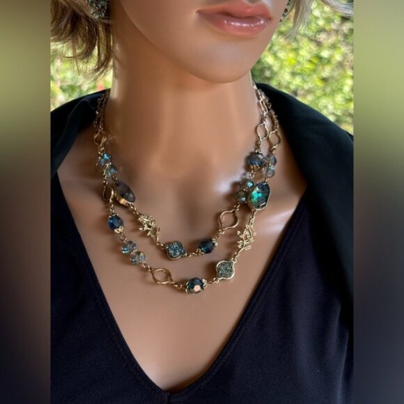 Lonna & Lily elegant 2in1 stone necklace - Picture 6 of 13